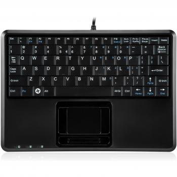 Perixx PERIBOARD‑510H PLUS Touchpad Mini Tastiera Silenziosa