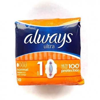 Compresas Always Ultra con alas, 8 unidades