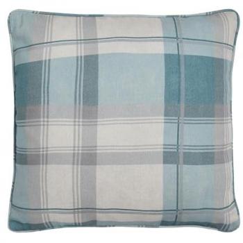 Fusion-Fußball-Ballonbalmoral Check 100 % Baumwolle gefüllte Kissen