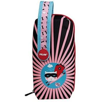 MILAN® Kit 4 estuches con contenido Super Heroes rosa