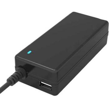 Itek Alimentatore Universale per Notebook 65W con 12 connettori, porta USB 5V1A, 100/240VAC, 15/20VDC, Nero
