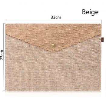 Carpeta de Lino A4/A5 de Gran Capacidad