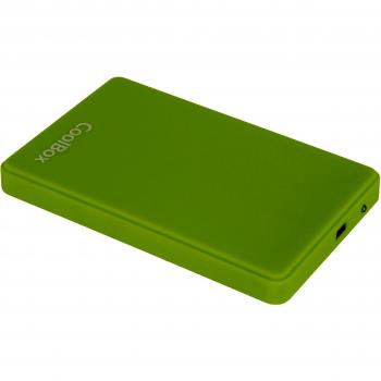 Coolbox Carcasa Externa SlimColor2542 para Discos Duros HDD y SSD SATA 2.5″ (Verde)