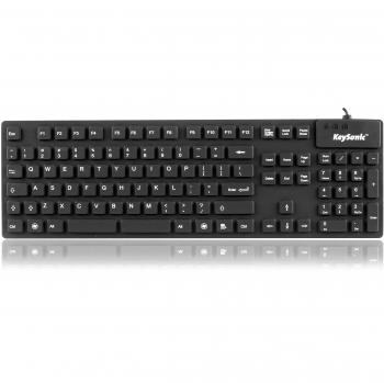 Tastiera USB QWERTY Inglese US 8030K Black