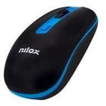 Nilox NXMOWI2003 Wireless Mouse with 1600 DPI Resolution and Easy 4 Button Control in Black/Blue