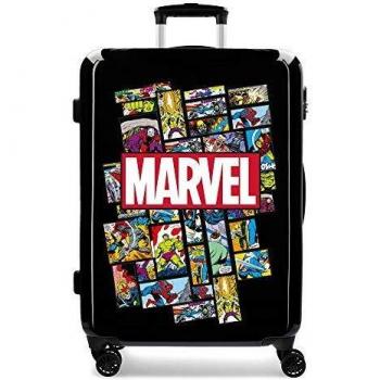 Maleta Mediana Rígida Marvel Los Vengadores Negra