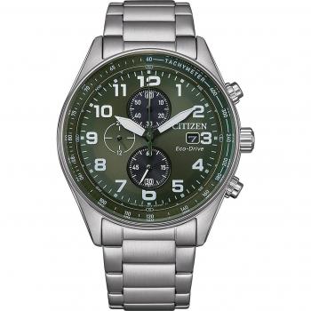 Citizen Chrono Verde Eco-Drive Acero Inoxidable