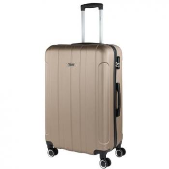 ITACA unisex Maleta de Viaje Grande XL Rígida 4 Ruedas 771170 champagne