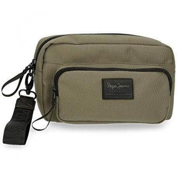 Pepe Jeans Denton, Bolso De Mano Hombre, Caqui, 24 5x15x6 Cms