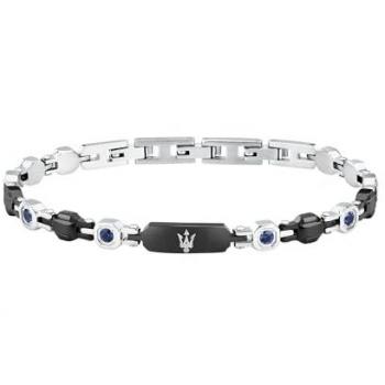 Pulsera Maserati Sapphire Negra 18 cm