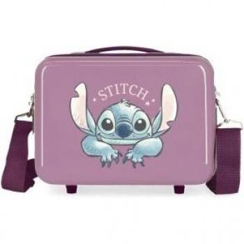 Neceser Fun Stitch Expectando Lila Infantil
