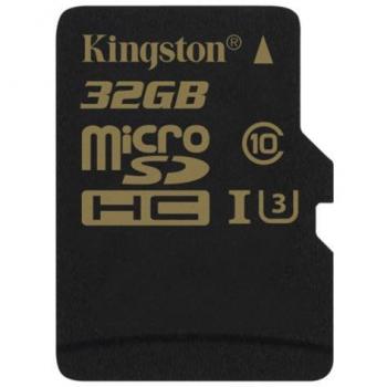 Kingston Gold SDCG/32GBSP MicroSD UHS-I, Speed Class 3 (U3), 32 GB sin Adaptador SD