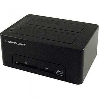 Stazione di ancoraggio LC Power USB 3.0 2 Bay per HDD/SSD da 2,5/3,5 + hub