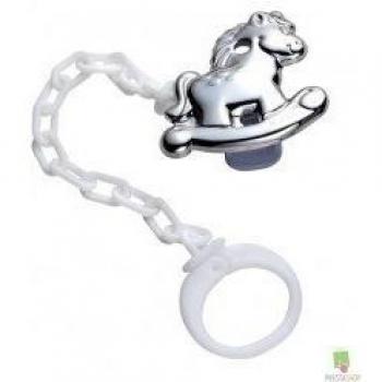 Chupetero Caballito Balancín de Pedro Durán en plata de primera ley 925