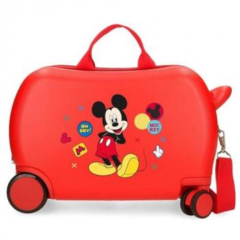 Maleta Disney “Enjoy the Day” Rígida Roja con Compartimentos