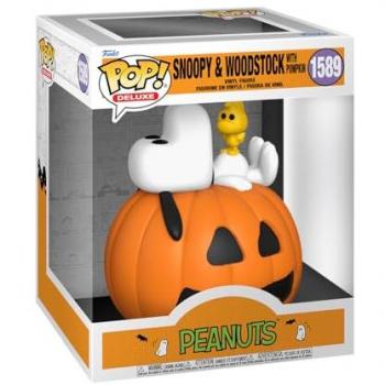 Funko Peluche Deluxe Snoopy y Woodstock con Calabaza de Peanuts