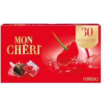 MON CHERI 30 piezas Chocolates finos rellenos de cereza y licor FERRERO 315g