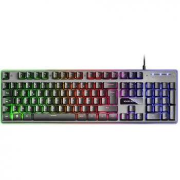 Mars Gaming MK220FR Tastiera USB Francese Nero e Grigio