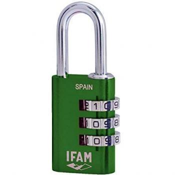 IFAM Col Combi 30 Candado de combinación, Verde Lima, 30 mm