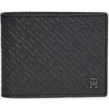 Cartera de Piel Tommy Hilfiger para Hombre Monogram Negro