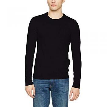 United Colors Of Benetton Langarmshirt 3U53J1F05 Schwarz Regular Fit M Herren