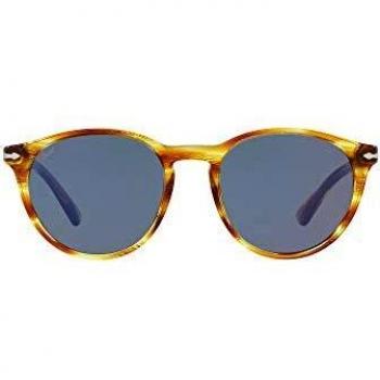 Persol 0PO3152S Gafas, Amarillo (Striped Brown Yellow/Blue), 52 para Hombre