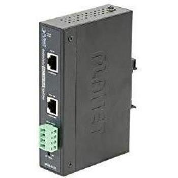 Planet IPOE-162S Gigabit Ethernet 56V PoE Injector, Black