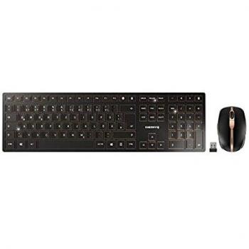 CHERRY DW 9100 SLIM tastiera e mouse wireless QWERTZ Tedesco Nero
