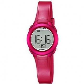 Calypso Reloj Digital Unisex con Pantalla Digital LCD y Correa de plástico Rosa K5677/4