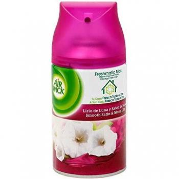 Air Wick Freshmatic Max Ambientador de Recambio Duplo Lirio de Luna y Satén de Seda