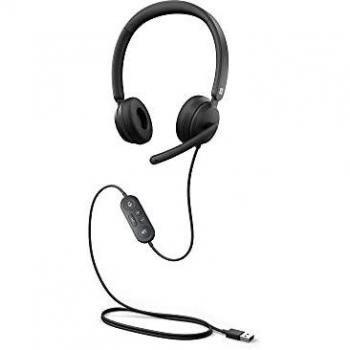 Microsoft Cuffie USB moderne, colore: nero