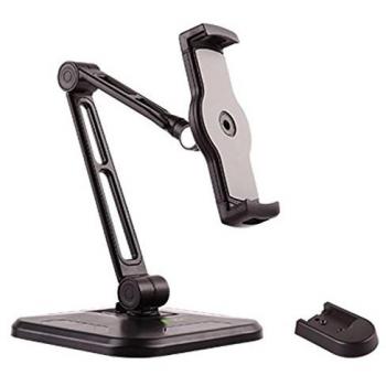 Techly Supporto Estensibile per Tablet e i-Pad 4.7-12.9 da Scrivania e da Muro Nero