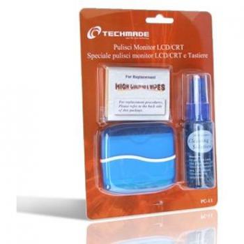 Kit di pulizia Schermo e Tastiere per Monitor LCD/CRT TechMade