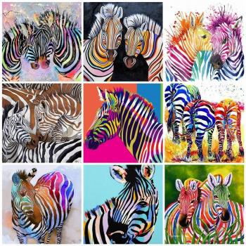Pintura Diamante Zebra 5D DIY 50×50 cm