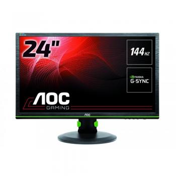 AOC G2460PG Monitor Gaming da 23.8, FHD, 1920x1080, 144Hz, 1 msec, Speaker, DP, 4 Porte USB, G-Sync, Nero
