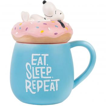 Taza 3D Come Duerme Repite Snoopy 500ml