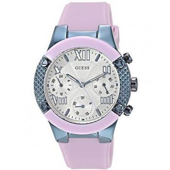 GUESS Reloj Analógico para Mujer de Cuarzo con Correa en Silicona W0958L2