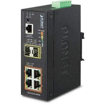 PLANET IGS-5225-4P2S switch di rete Gestito L2+ Gigabit Ethernet (10/100/1000) Supporto Power over (PoE) Blu