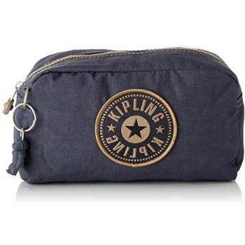 Kipling Gleam, Bolso de Tocador para Mujer, Gris (Night Grey Bl), 18.5x11x8 centímetros (B x H x T)