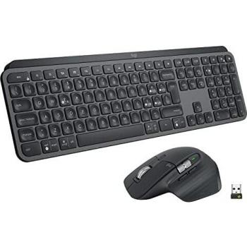 Logitech MX Keys for Business Wireless Illuminated Keyboard with MX Master 3 for Business Wireless Mouse, Windows/Mac/Linux, Logi Bolt USB Receiver, Easy-Switch and Universal Tracking on Any Surface