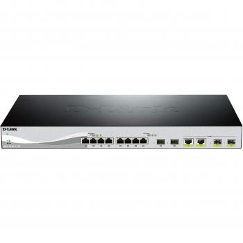 D-Link DXS-1210-12TC Smart Switch gestito Gigabit con 12 porte, di cui 8 x 10GBASE-T, 2 x SFP+ e 2 x combo 10GBASE-T/SFP+