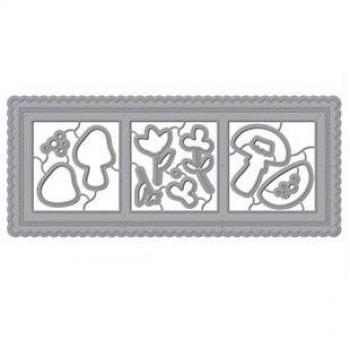 Escena de Hadas y Olas del Océano Troqueles Slimline para Tarjetas