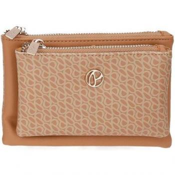 Monedero Pepe Jeans Megan dos compartimentos camel