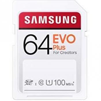 Samsung EVO Plus 64 GB Scheda SDXC UHS-I Impermeabile e Antiurto
