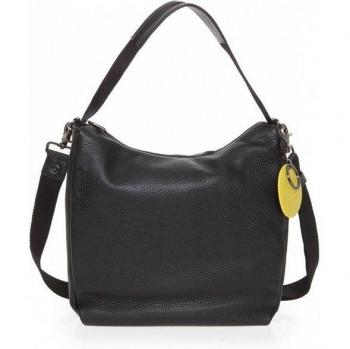 Bolsillo Mandarina Negra de Cuero Mellow