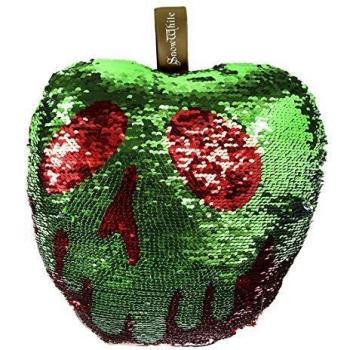 Cojín Lentejuelas Blancanieves Verde 30x30 cm