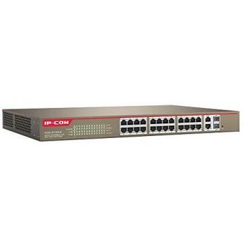IP-COM Switch Managed 24 Ports 100M + 2 Porte Gigabit TP/SFP Combo Poe