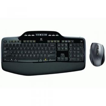 Logitech MK710 Wireless Keyboard and Mouse Set, US International layout (QWERTY), Black