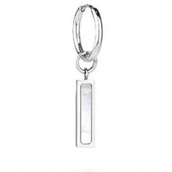 Pendientes Radiant para Hombre de Acero Plateado Strong