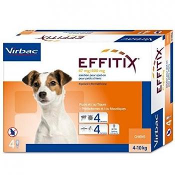 Effitix 4 Pipetas perros 4-10 Kg